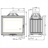 Чугунная каминная топка Invicta Hearth 700 Air control Large Angle